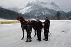 Siegerpferd Karthago Casai von Sonja Fraas mit Preisspender Josef Lackner und ( verhindert ) Erwin Unterrainer TVB Kitzbüheler Alpen/ Kirchdorf und Erpfendorf
